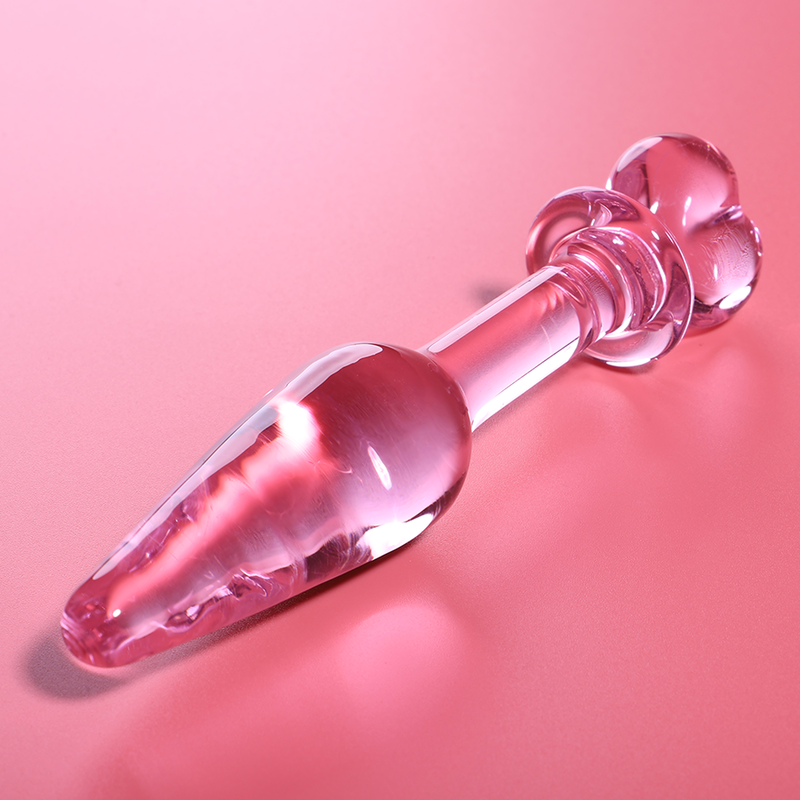 Nebula Series Model 7 - Plug Anal Vidrio Borosilicato Rosa 13.5 cm