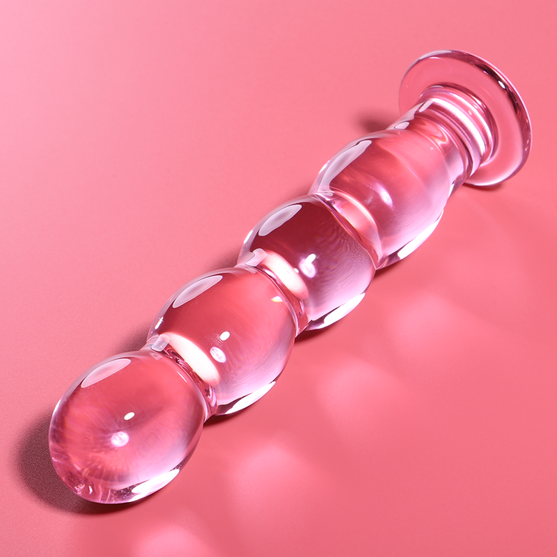 Nebula Series by Ibiza Model 10 - Dildo de Cristal Borosilicato Rosa 16.5 cm