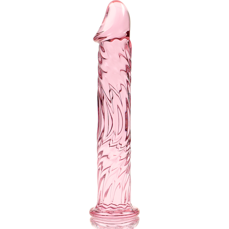 Nebula Series by Ibiza Model 12 - Dildo de Cristal Borosilicato Rosa 17 cm