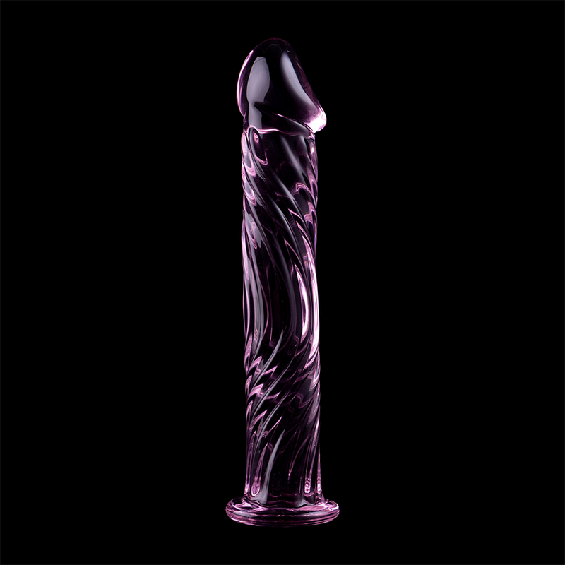 Nebula Series by Ibiza Model 12 - Dildo de Cristal Borosilicato Rosa 17 cm