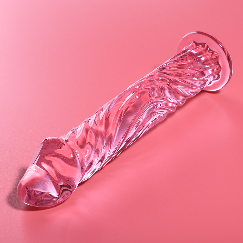 Nebula Series by Ibiza Model 12 - Dildo de Cristal Borosilicato Rosa 17 cm