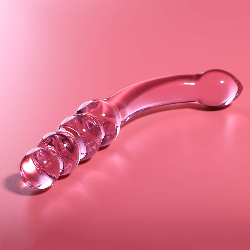 Nebula Series by Ibiza Model 14 - Dildo de Cristal Borosilicato Rosa 18.5 cm