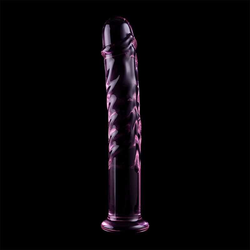 Nebula Series by Ibiza Model 16 - Dildo de Cristal Borosilicato Rosa 18.5 cm