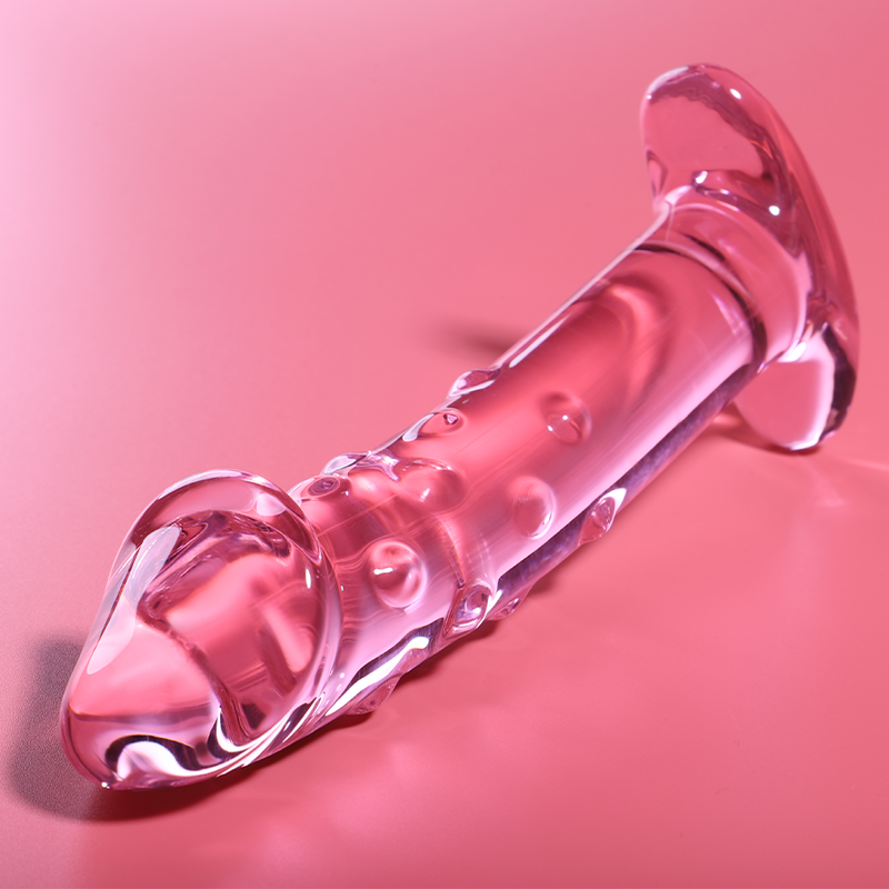 Nebula Series by Ibiza Model 19 - Dildo de Cristal Borosilicato Rosa 18.5 cm