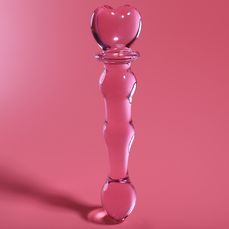 Nebula Series by Ibiza - Dildo de Cristal Borosilicato Rosa 20.5 cm
