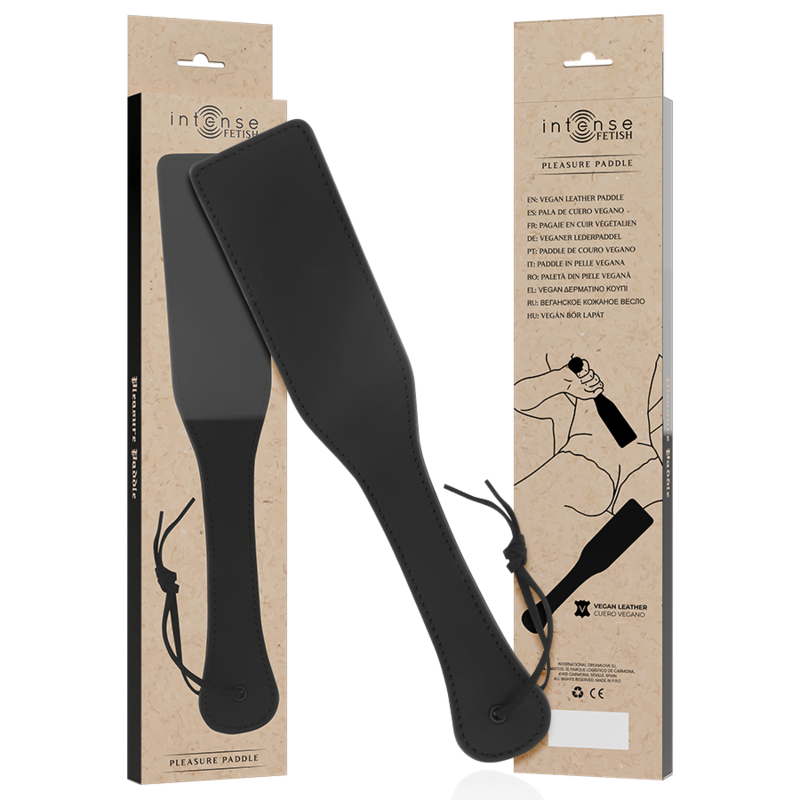 Intense Fetish Vegan Leather Paddle - Juego de Impacto Erótico