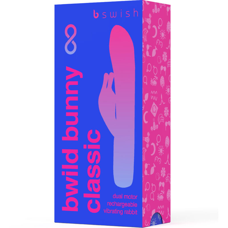 B Swish Bwild Bunny Infinite Classic Vibrador Recargable Azul Silicona