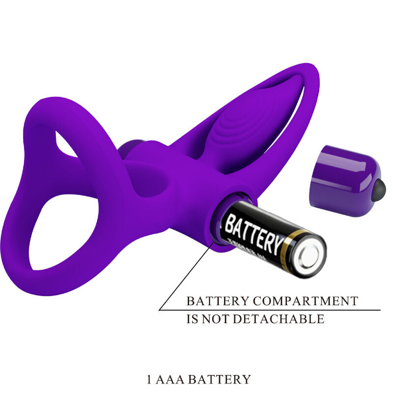 Pretty Love Vibrator Ring 10 Vibraciones Silicona Violeta
