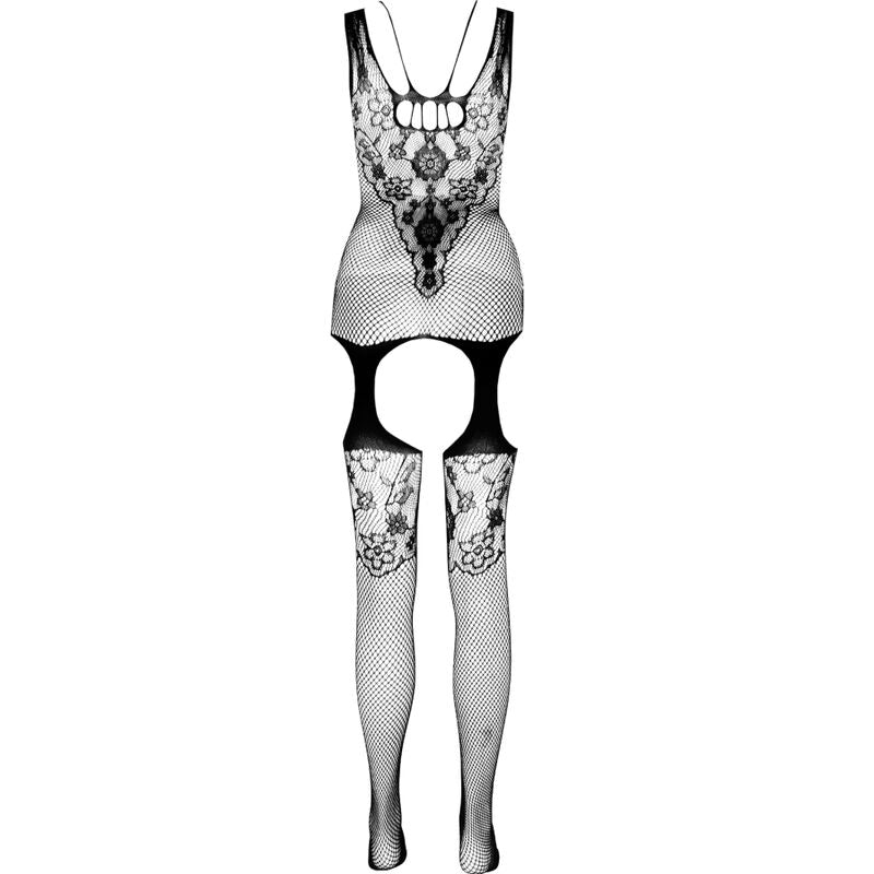 Passion Eco Collection Bodystocking BS011 Blanco - Lencería Sostenible