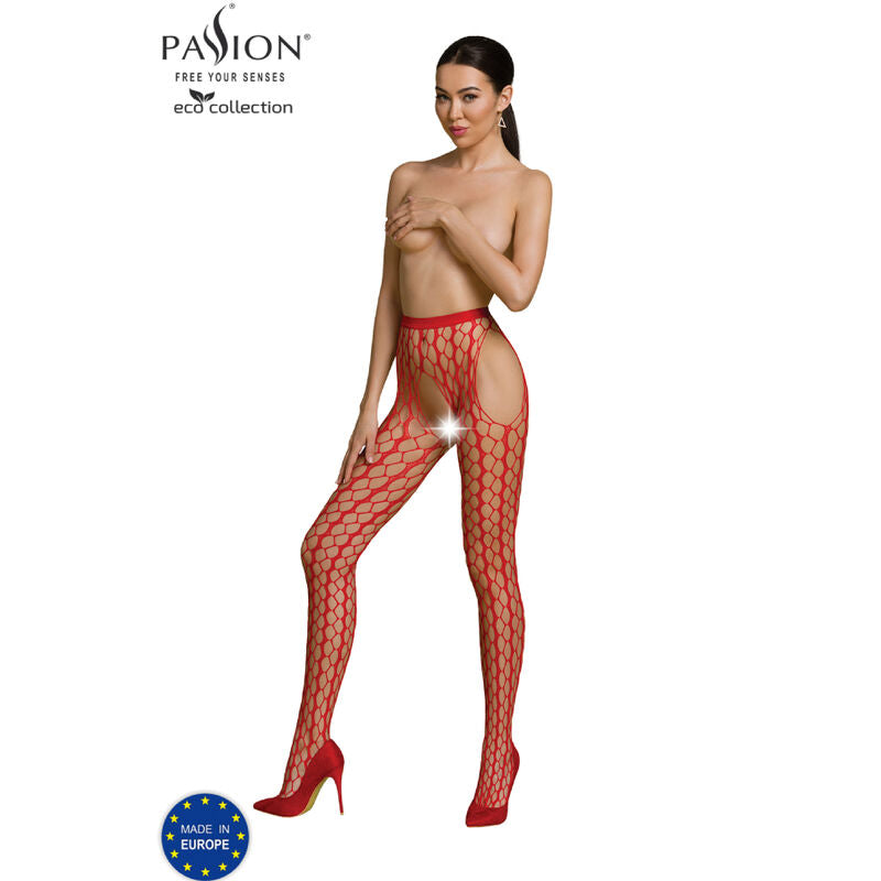 Passion Eco Collection Bodystocking Red S007 - Red Sensual Talla Única