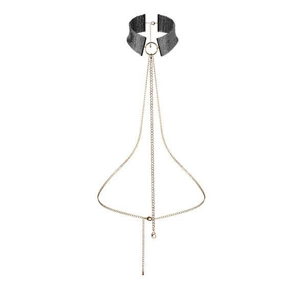 Désir Métallique Collar Metálico Negro - Accesorio Erótico Elegante
