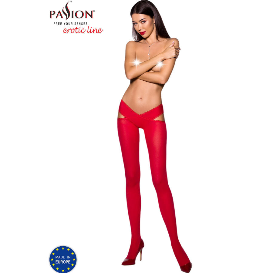 Medias Rojo Pasión TIOPEN 005 - 60 DEN Transparentes
