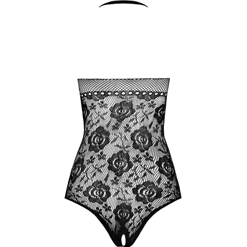 Bodystocking Negro BS094 Passion - Talla Única Crotchless