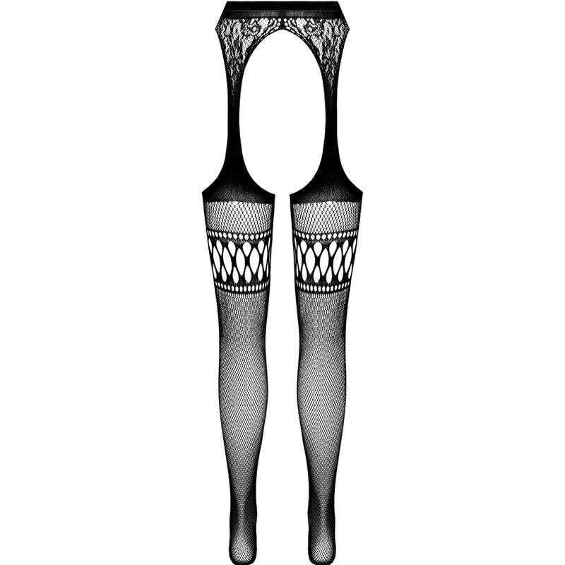 Medias Negras con Liguero S026 - Passion Woman One Size