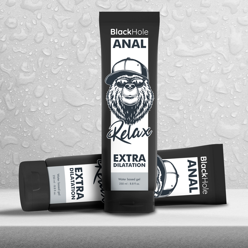 BLACK HOLE Gel Anal Lubricante Base de Agua 250 ml