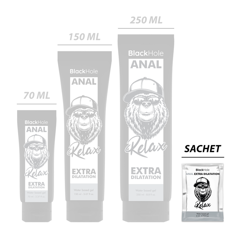 Black Hole Water Based Gel Extra Dilatation 6ml