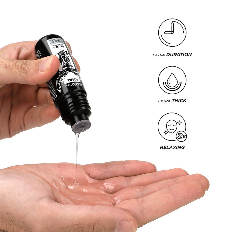 Black Hole Gel Silicona Base Dilatación Anal 30 ml