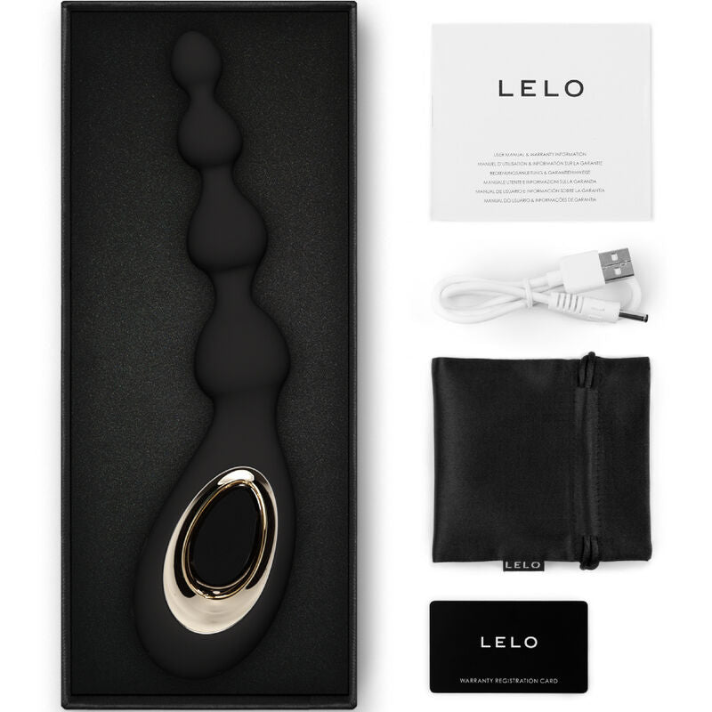 LELO Soraya Beads Black - Masajeador Anal con Tecnología Bow-Motion™