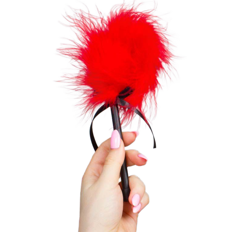 Red Marabou Duster - Pluma Estimuladora Secretplay