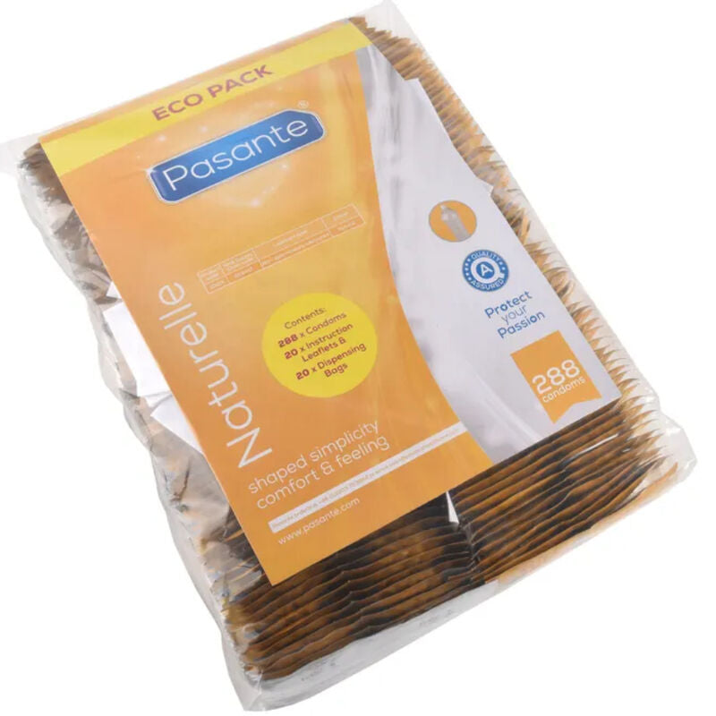 Pasante Naturelle Eco Pack 288 Preservativos - Latex Natural Ultra Lubricados
