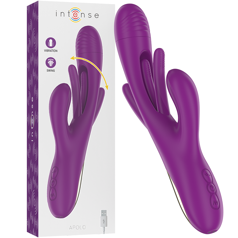 Intense Apolo - Vibrador Recargable Multifunction con Movimiento Oscilante