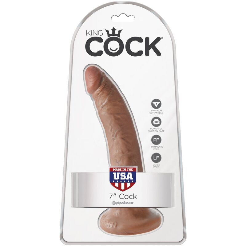 King Cock Realistic Penis 17.5 cm Caramelo