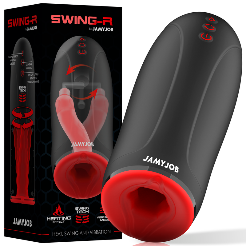 JAMYJOB SWING-R - Masturbador con Calefacción, Oscilación y Vibración