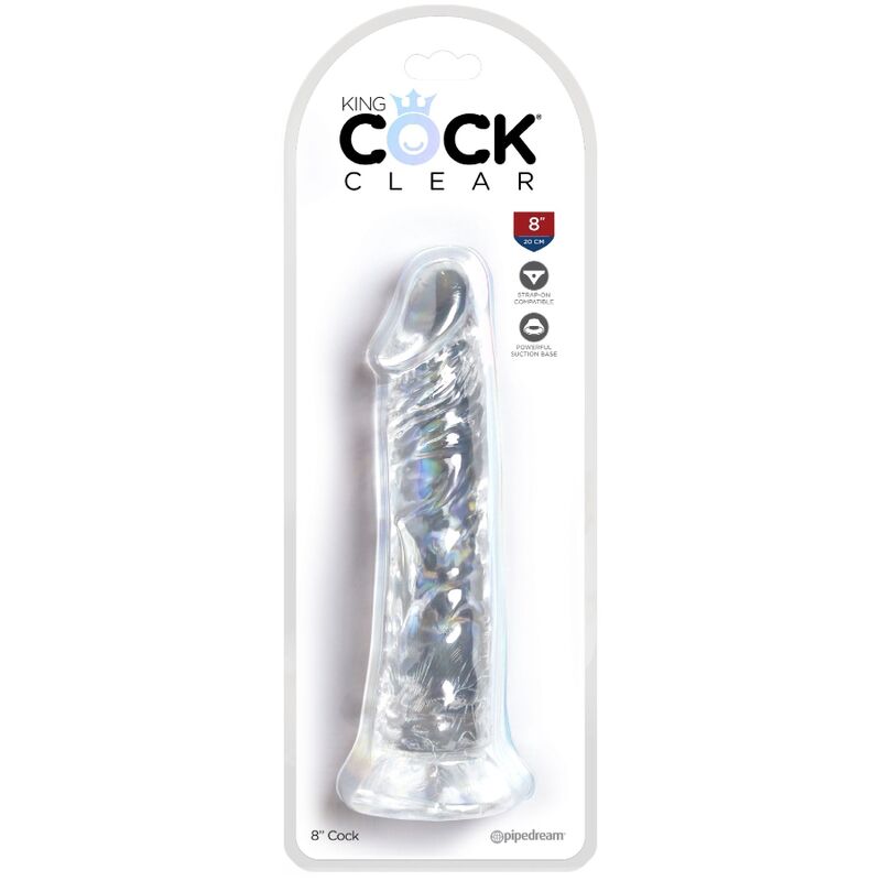 King Cock Clear Realistic Penis 19.7 cm Transparente