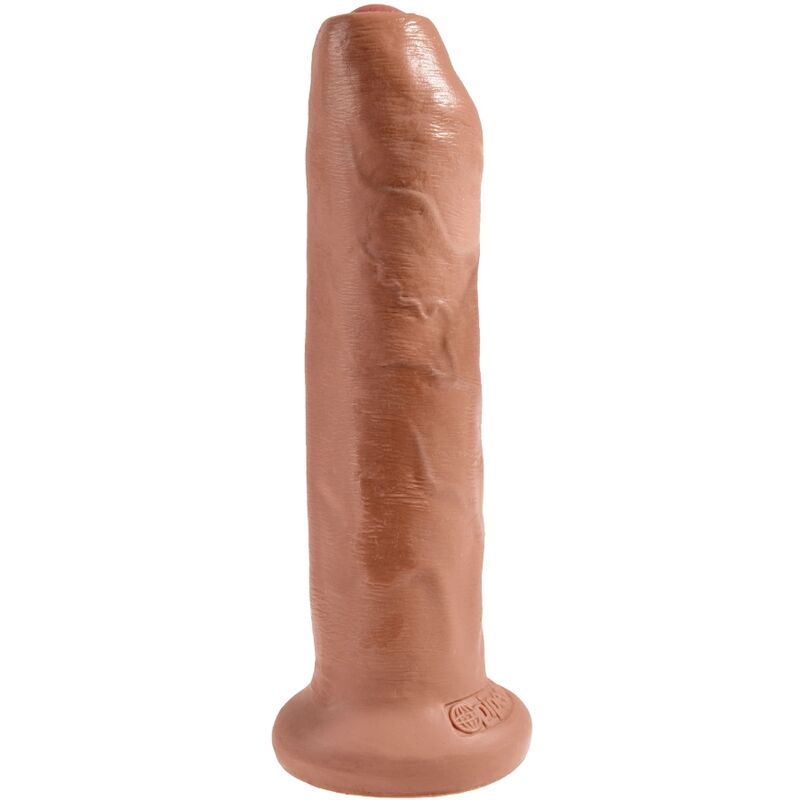 King Cock Uncut Realistic Penis 17.8 cm Caramelo