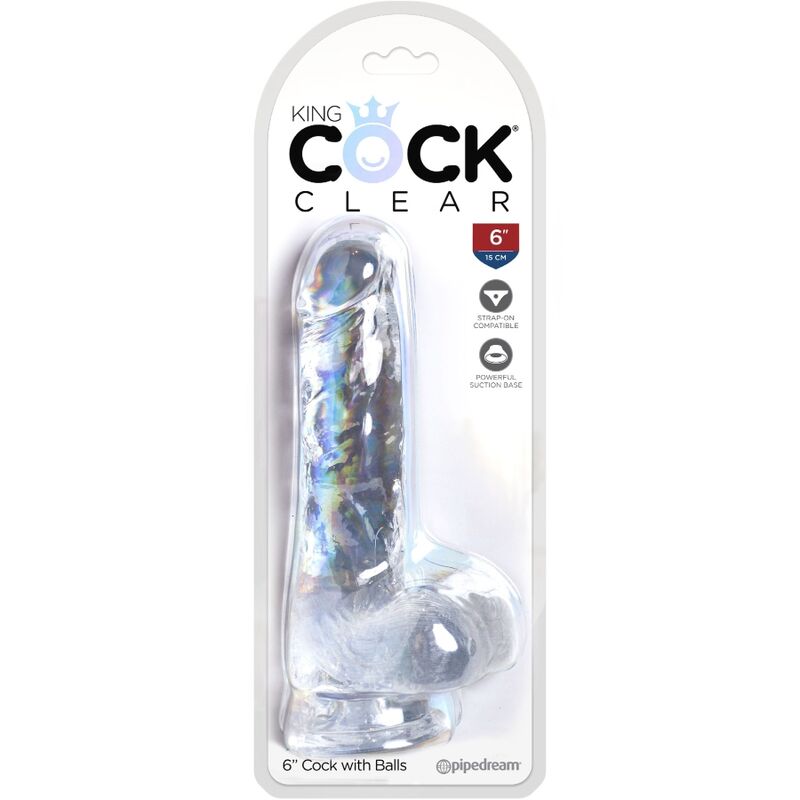 King Cock Clear Realistic Penis 13.5 cm