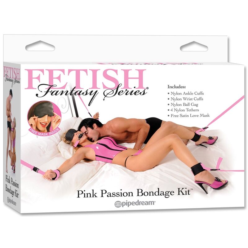 Fetish Fantasy Series - Kit Bondage Rosa Completo