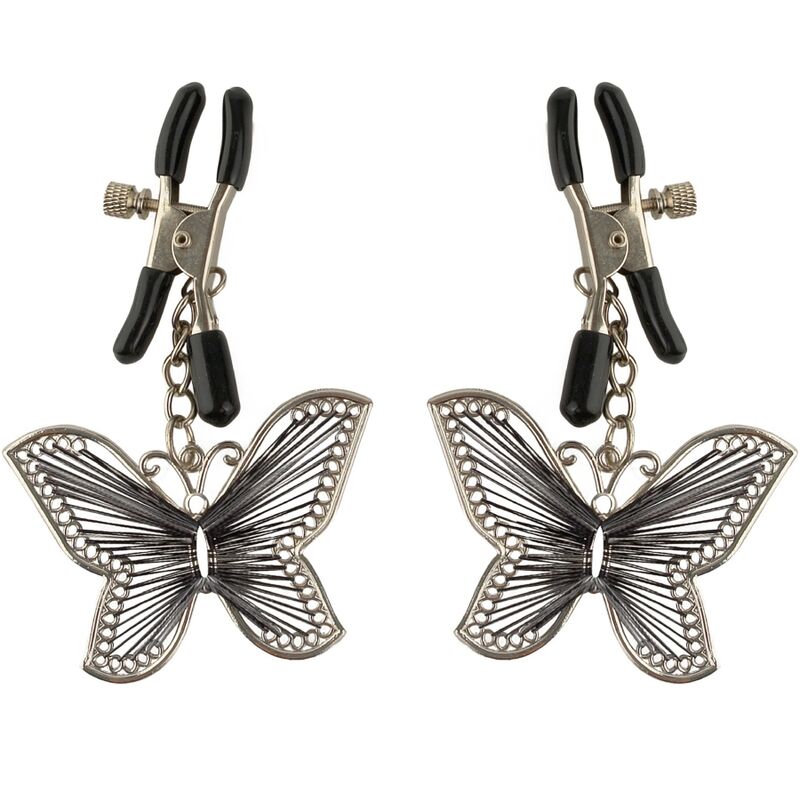Fetish Fantasy Series - Pinzas para Pezones Butterfly con Ajuste de Presión