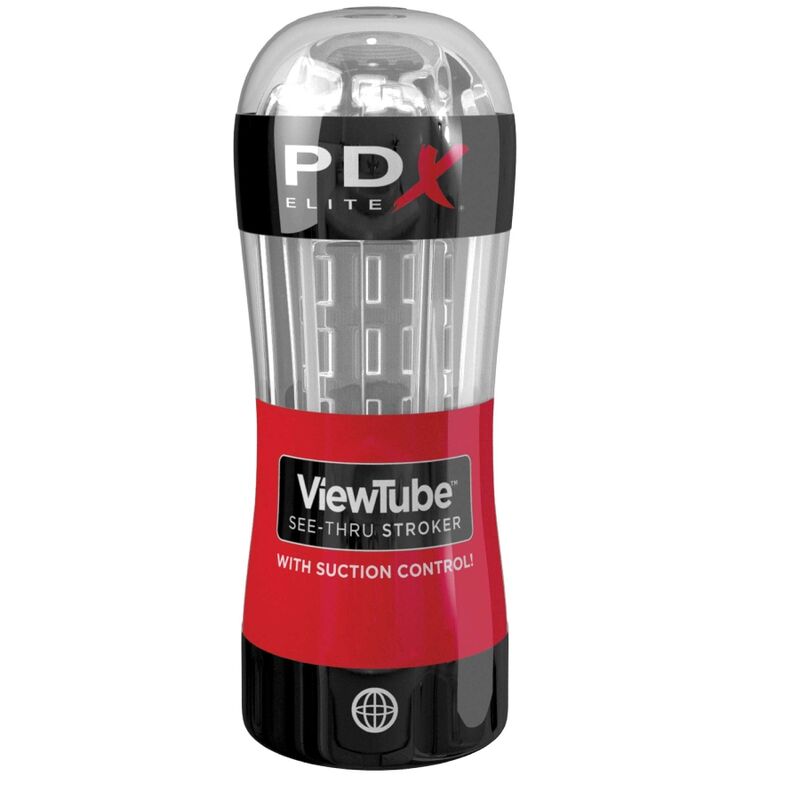 PDX Elite ViewTube Stroker - Masturbador con Control de Succión y Tubo Transparente