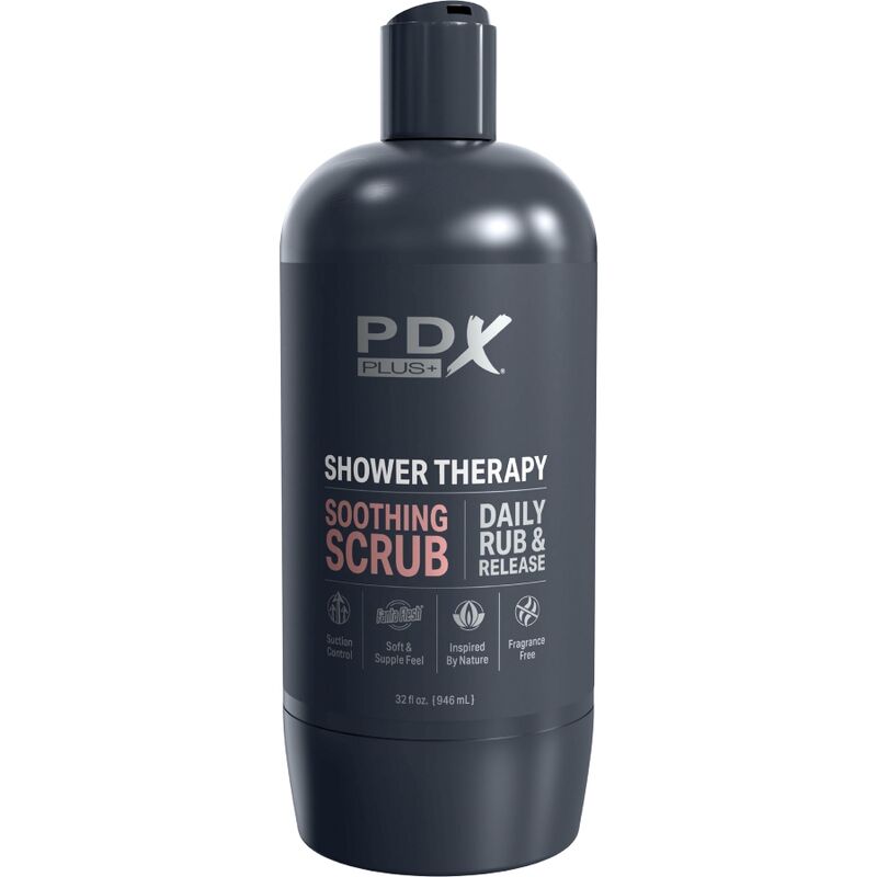 PDX Plus Shower Therapy Stroker - Diseño Discreto Botella Champú