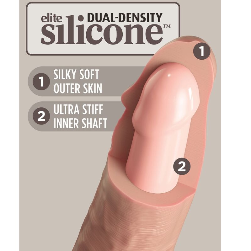 King Cock Elite Realistic Silicone Dildo 15.2 cm