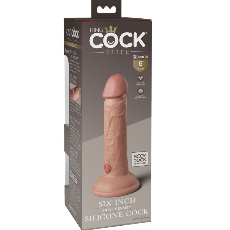 King Cock Elite Realistic Silicone Dildo 15.2 cm