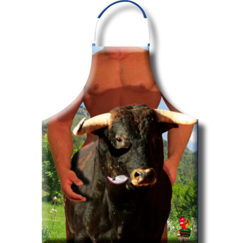 Delantal Sexy Bull Diablo Picante - Poliéster 100% Lavable