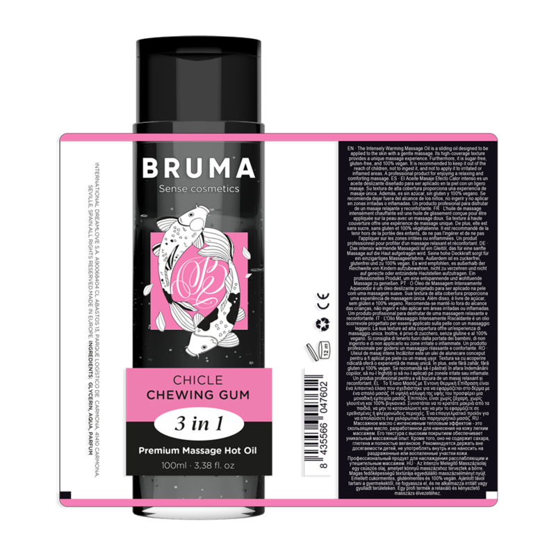 Bruma Premium Massage Hot Oil Chewing Gum 3 en 1 - 100 ml