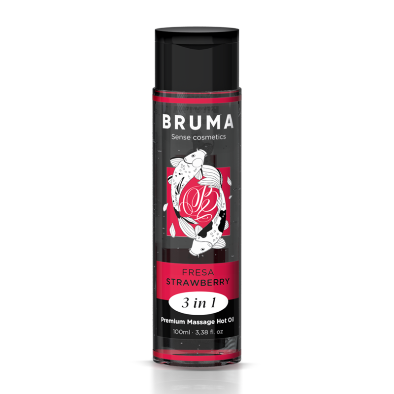 Bruma Premium Massage Hot Oil Strawberry 3 en 1 - 100 ml