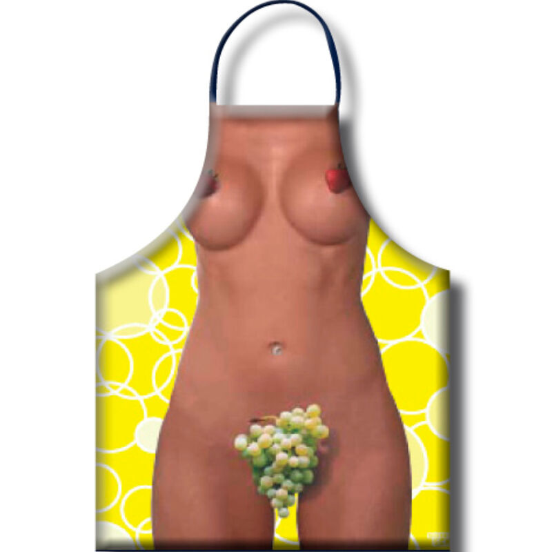 Delantal Diablo Picante Motivo Uvas - Diseño Divertido para Mujer
