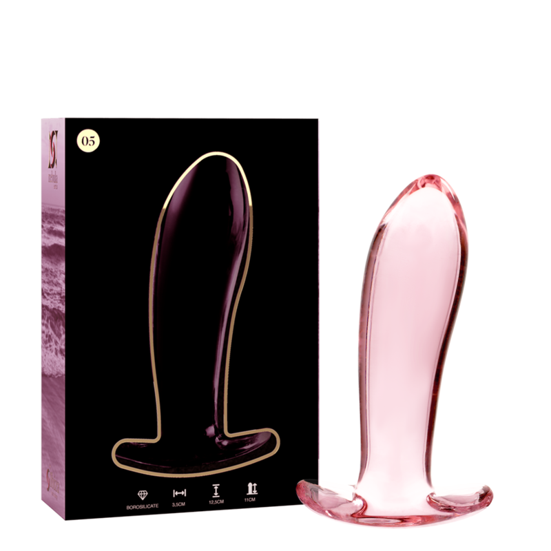 Nebula Series by Ibiza Modelo 5 - Plug Anal Cristal Borosilicato Rosa 12.5 cm