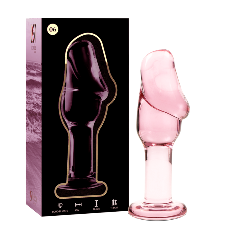 Nebula Series by Ibiza Modelo 6 - Plug Anal Cristal Borosilicato Rosa 12.5 cm