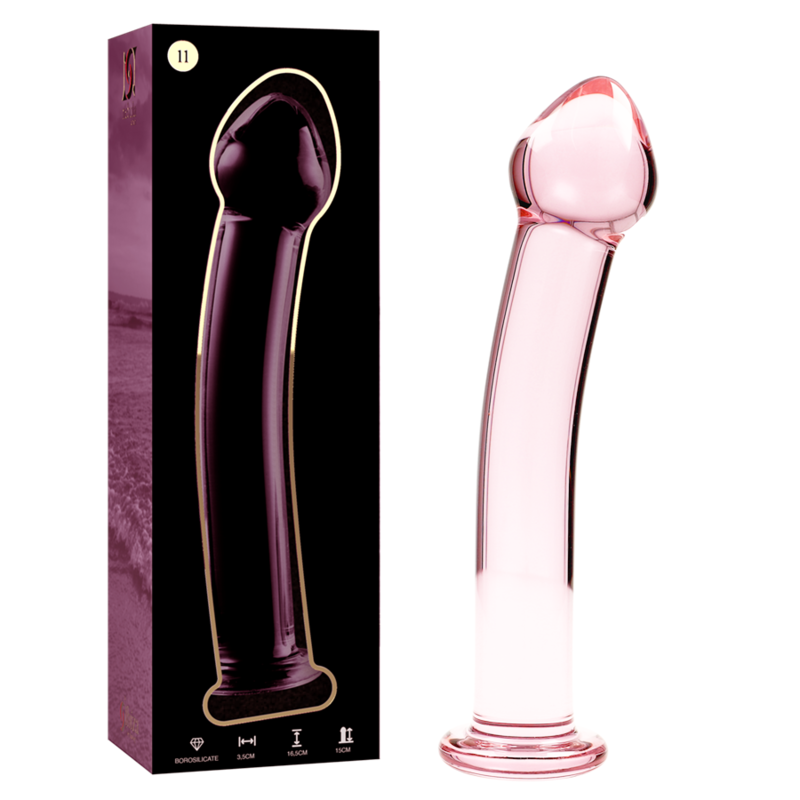 Nebula Series by Ibiza - Dildo Borosilicate Glass Rosa 16 cm