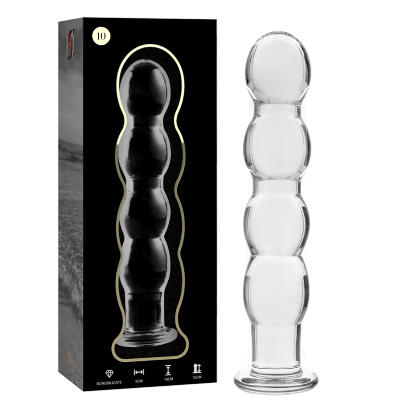 Nebula Series by Ibiza - Dildo de Cristal Borosilicato Transparente 16.5 cm