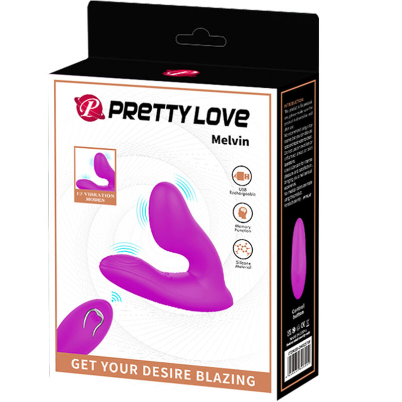 Pretty Love Melvin - Masajeador de Clítoris con Control Remoto
