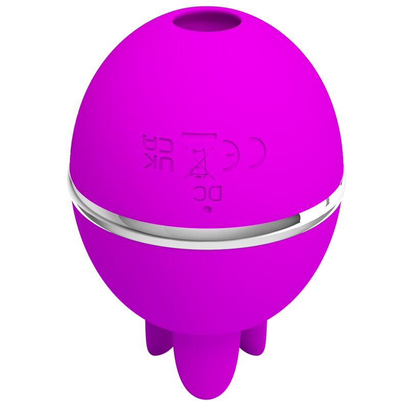 Pretty Love Gemini Ball Purple - Vibrador de Silicona Redondo