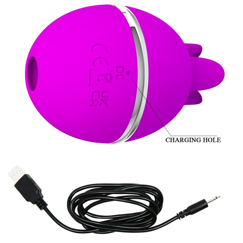 Pretty Love Gemini Ball Purple - Vibrador de Silicona Redondo
