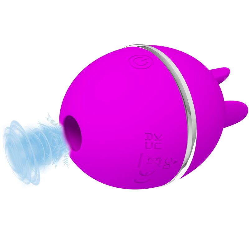 Pretty Love Gemini Ball Purple - Vibrador de Silicona Redondo