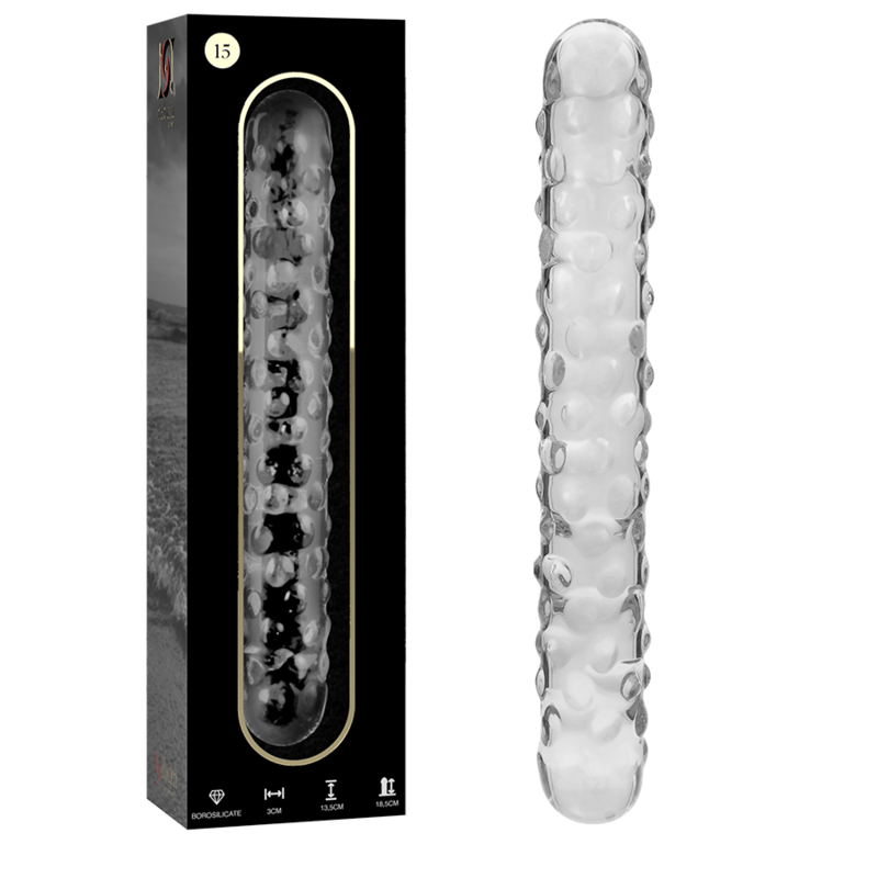 Nebula Series by Ibiza Model 15 - Dildo de Cristal Borosilicato Transparente 18.5 cm