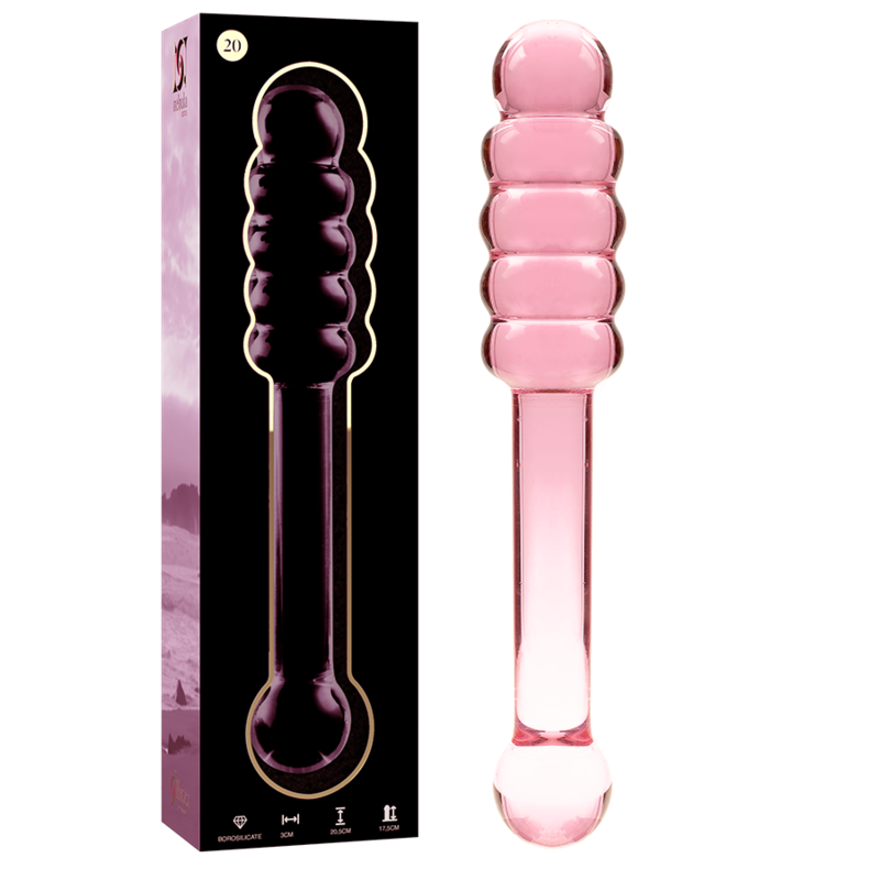 Nebula Series by Ibiza Model 20 - Dildo de Cristal Borosilicato Rosa 20.5 cm